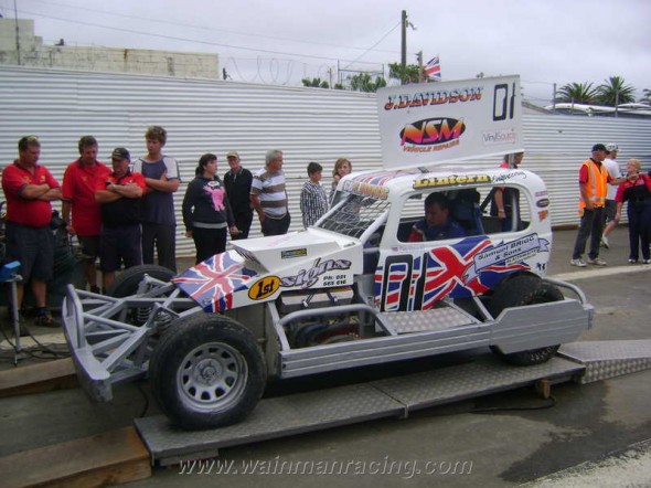 Frankie takes his car for scrutineering