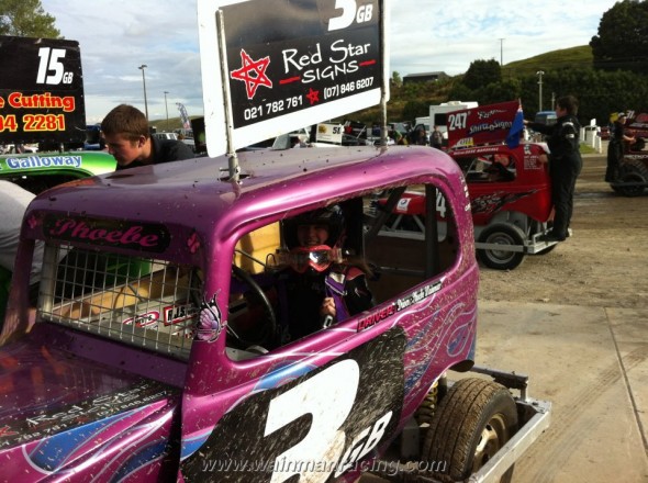 Phoebe ready for the off