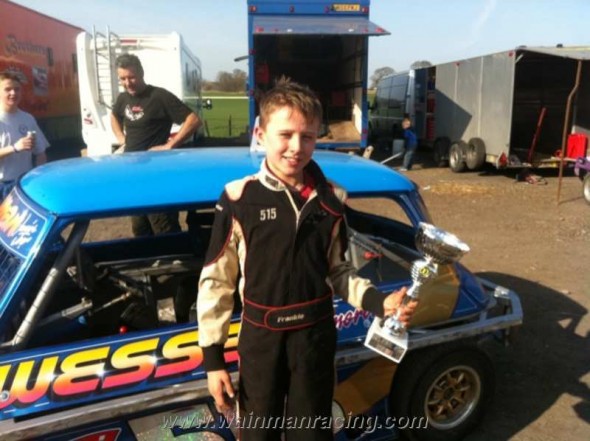 Frankie JJ celebrates his first final win at Barford