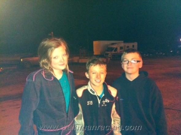 Nicole, Frankie, and Josh, racing buddies!