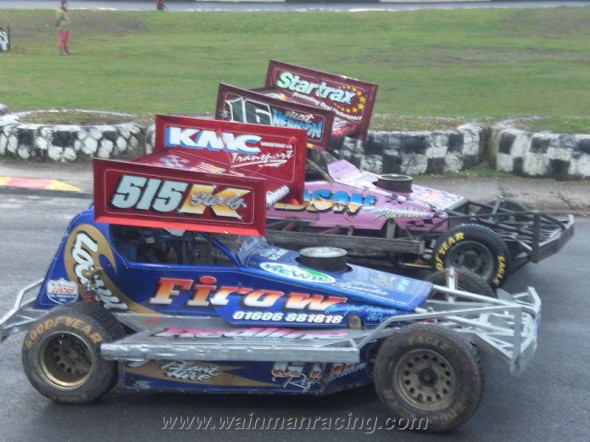 Frankie lines up for his only race of the night