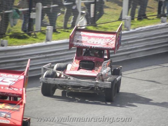 Danny in action in the final