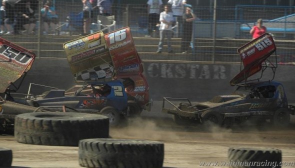 FWJ lost time in the final trying to avoid a spinning Mick Sworder