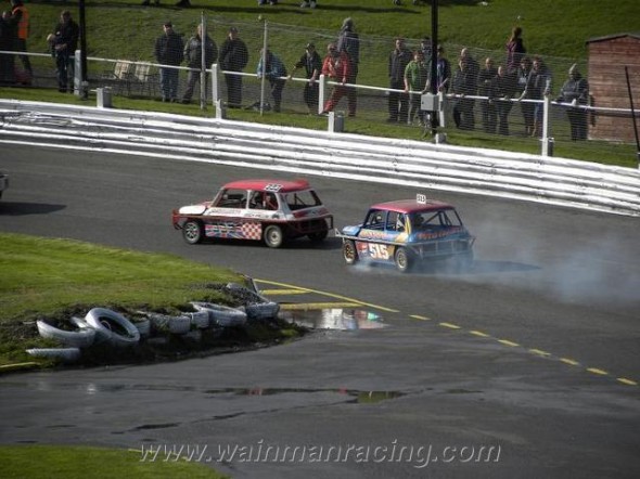 The engine seizes going into turn 1