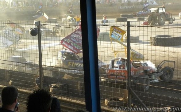 A DNF after tangling with Murray Harrison and Dave Willis