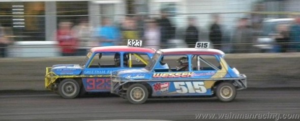 Frankie JJ at speed in the final