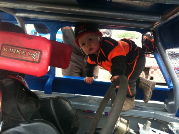 Mason tries out the Mini-Stox