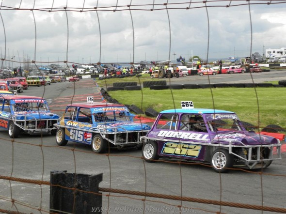 2nd behind cousin camey in the final restart