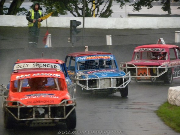 Sideways in the wet