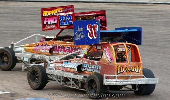 Danny's two shale cars on the hard stuff (Photo Chris Webster)