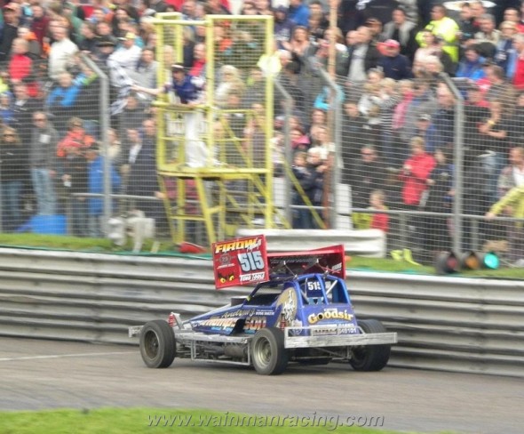 Taking the flag (Photo Martin Fitzgerald)