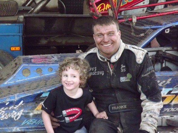 Keaton Lombardo had his photo taken with Frankie. We love his 'granny magnet' T-shirt!