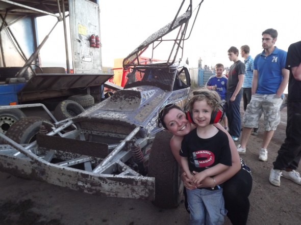Keaton with his Auntie Dana.