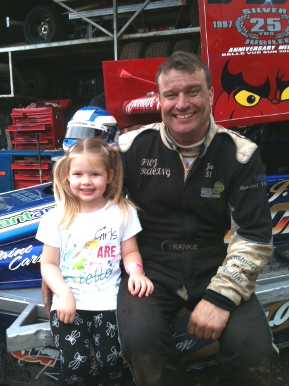 Hannah-Louise Pycroft with Frankie at the Euro weekend last year.