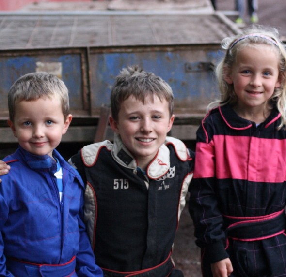 Lewis and Kayleigh Smith, with Frankie JJ at Coventry.