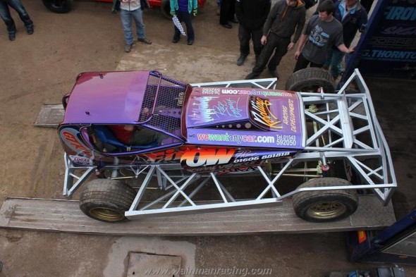 The refurbished shale car makes its first public appearance.