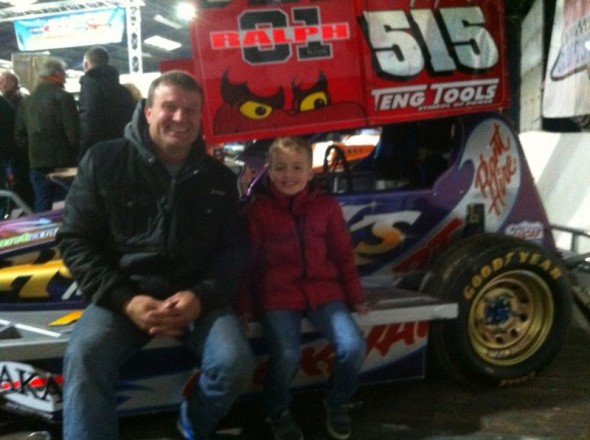 Wilco Terpstra at the Stock Car Show at Sneek in The Netherlands last month.