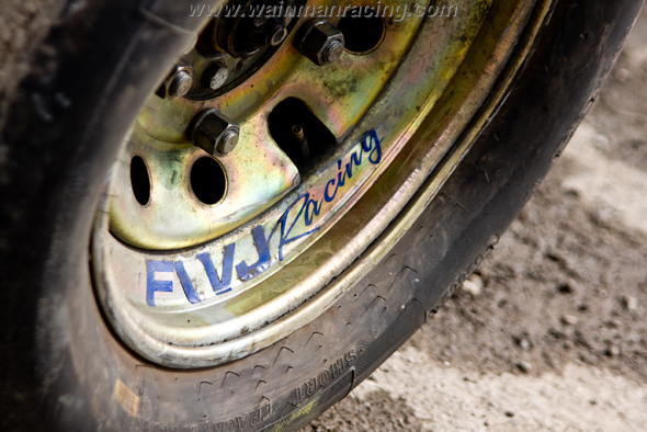 FWJ Racing wheel, nice and straight before the meeting. (MB)
