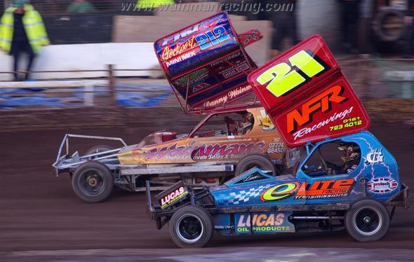 ... but he had to load up with damage after his first race at Sheffield two days later. (CW)
