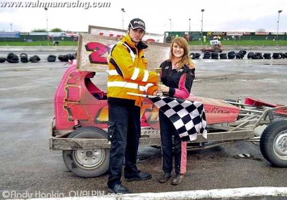 Phoebe after her first race win.