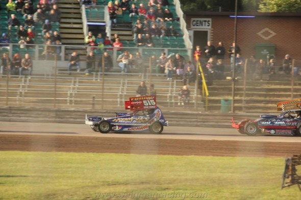 Frankie taking in the sight of the Ipswich grandstand.