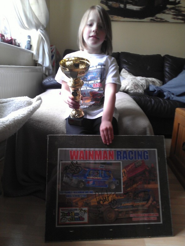 Mia Reeves with some of her Wainman memorabilia. Great stuff, Mia!