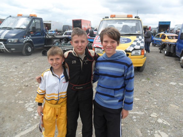 Michael and Thomas Drawbridge with Frankie JJ at Buxton.