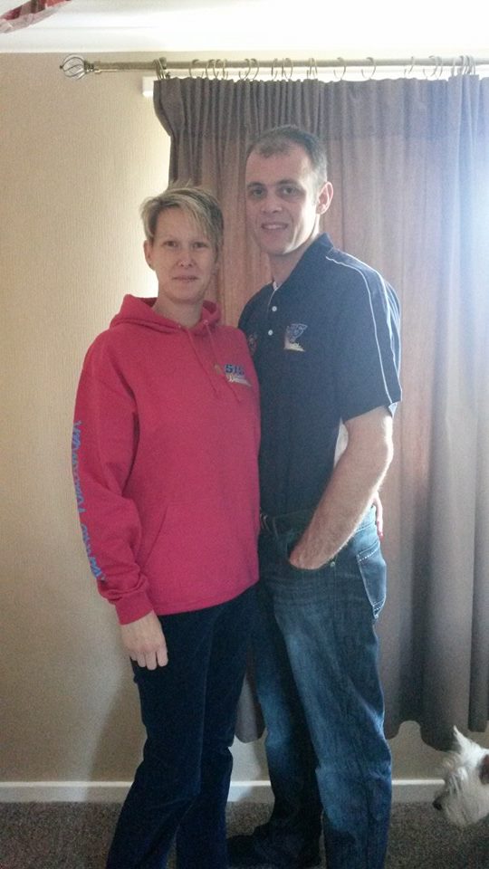 Samantha Armitage and Mark Osborne bought each other some Wainman merchandise for Christmas.