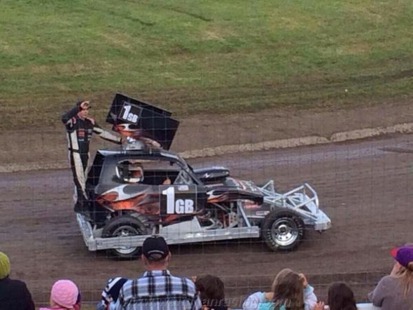 Tom Harris on the parade lap.