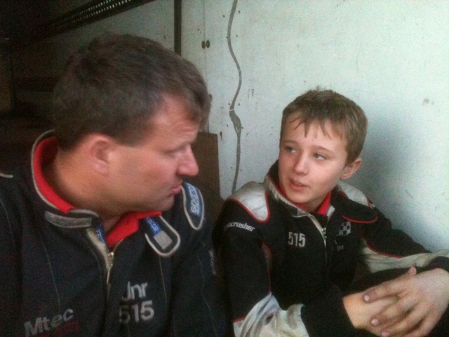 Frankie JJ gets some pre-meeting advice from his dad