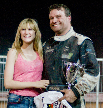Phoebe with the GN winner. Phoebe with the GN winner.