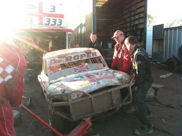 Giving Sam Roper a lift