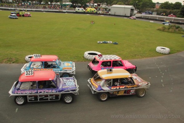 Lined up for Heat 1 on Saturday night.