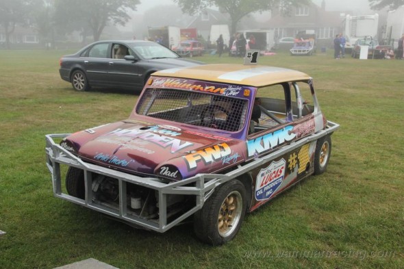 In the pits on Thursday, before it got bent!